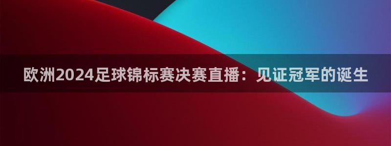 买球平台官方网站|欧洲2024足球锦标赛决赛直播：见证冠军的诞生