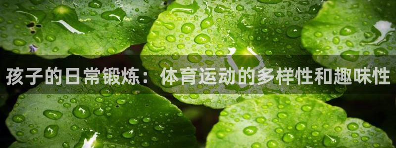 ug环球官网登录入口：孩子的日常锻炼：体育运动的多样性和趣味性